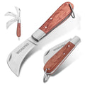 WORKPRO Utility Knife Electrician and Folding Pocket Knife w/3" Hawk Bill Blades