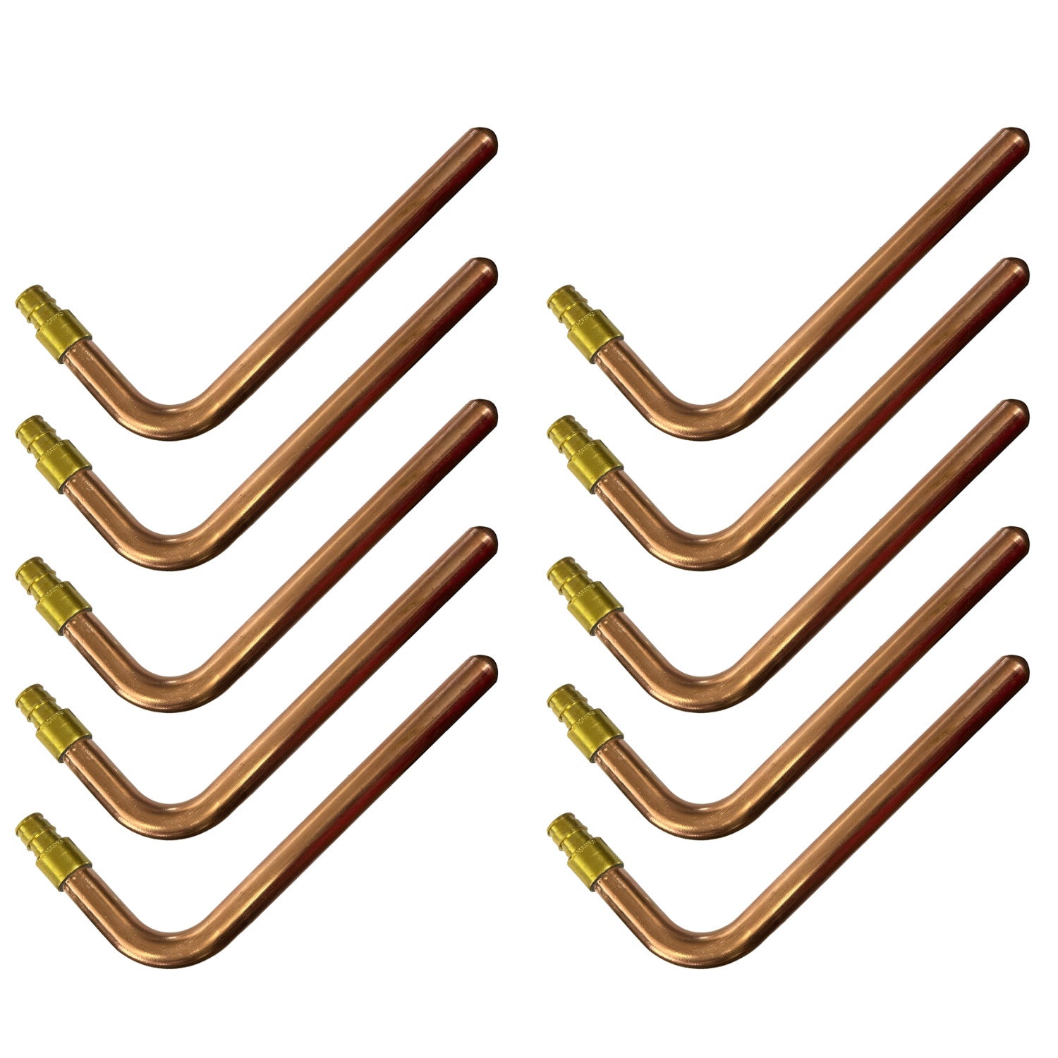10 Pack XFITTING Stub Out Elbow 1/2" Pex A Tubing, 3-1/