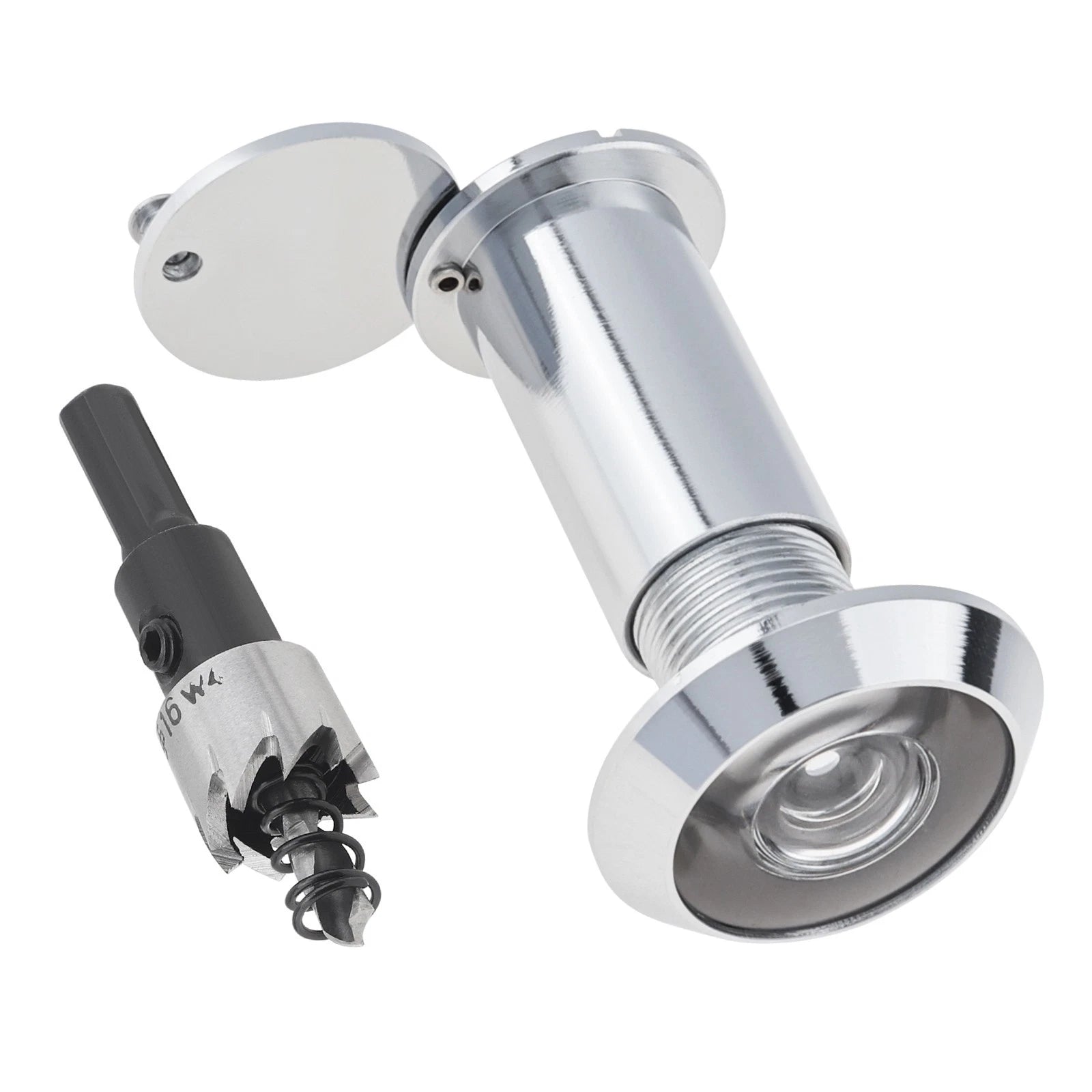 Solid Brass Door Viewer Peephole With 16mm Drill Bit For Door Thick