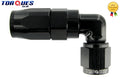 An-4 (4an Jic -4) 90 Degree Fast Flow Forged Stealth Black Hose