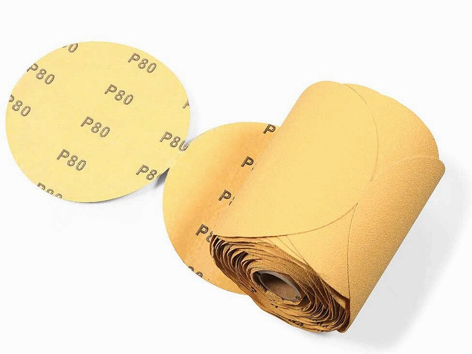 100pc 6in 80 Grit PSA Adhesive Back Sanding Discs by Unbranded