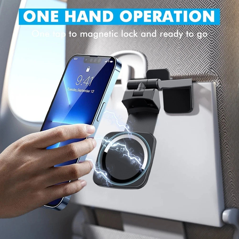 360 Degree Rotation Foldable Magnetic Phone Holder For Car And Travel