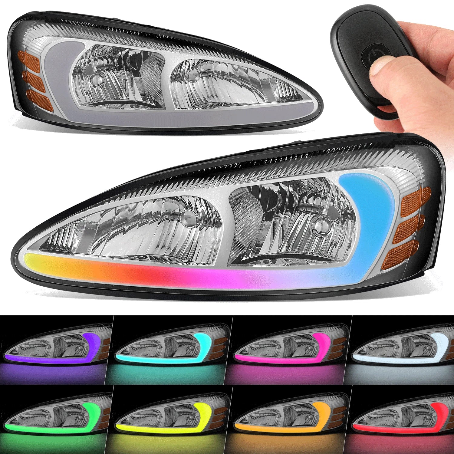 Fit 04-08 Pontiac Grand Prix 3d Led Bar Chrome | Built Supply Co