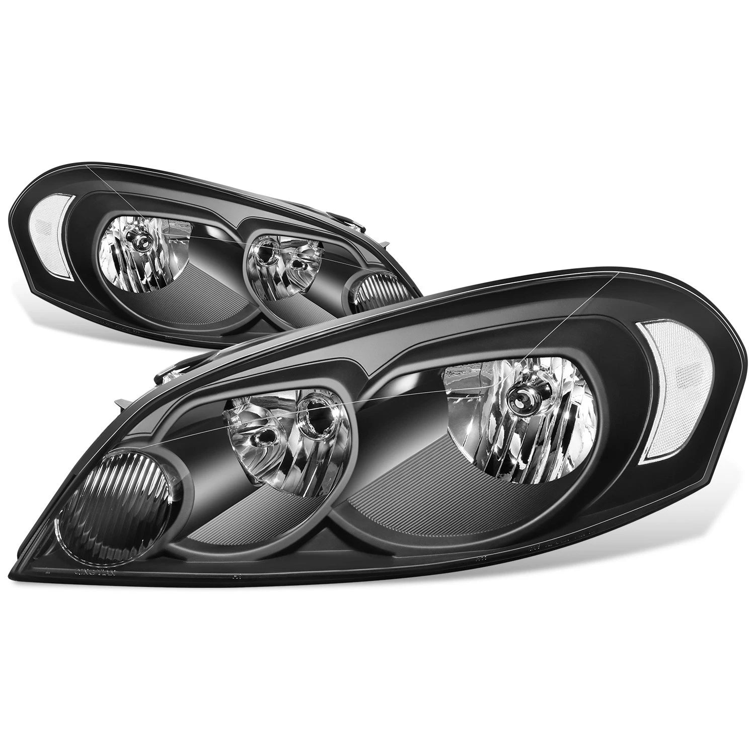 Fit 2006-2016 Chevy Impala Black Housing Clear | Built Supply Co