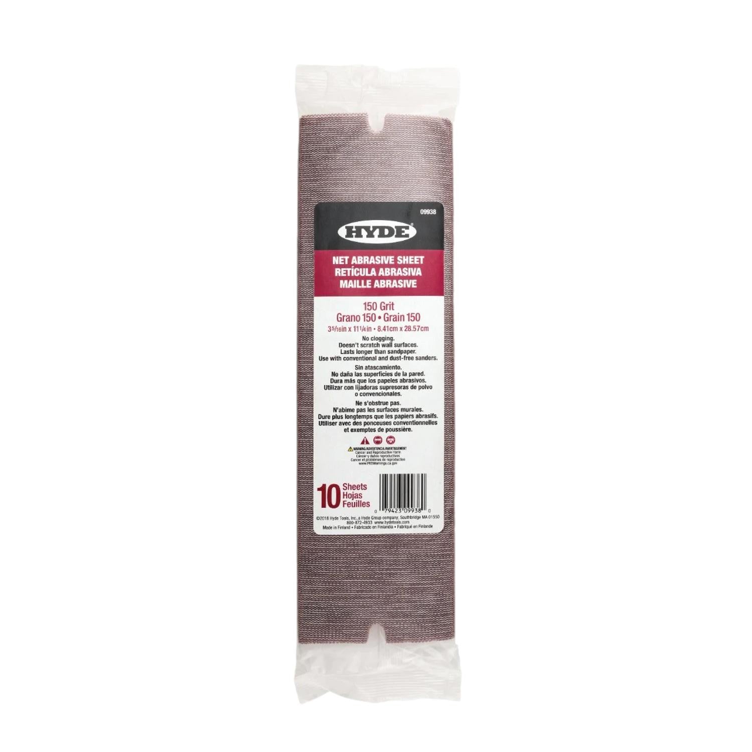 Hyde 09938 Net Abrasive Sanding Sheets 150 Grit (10 | Built Supply Co
