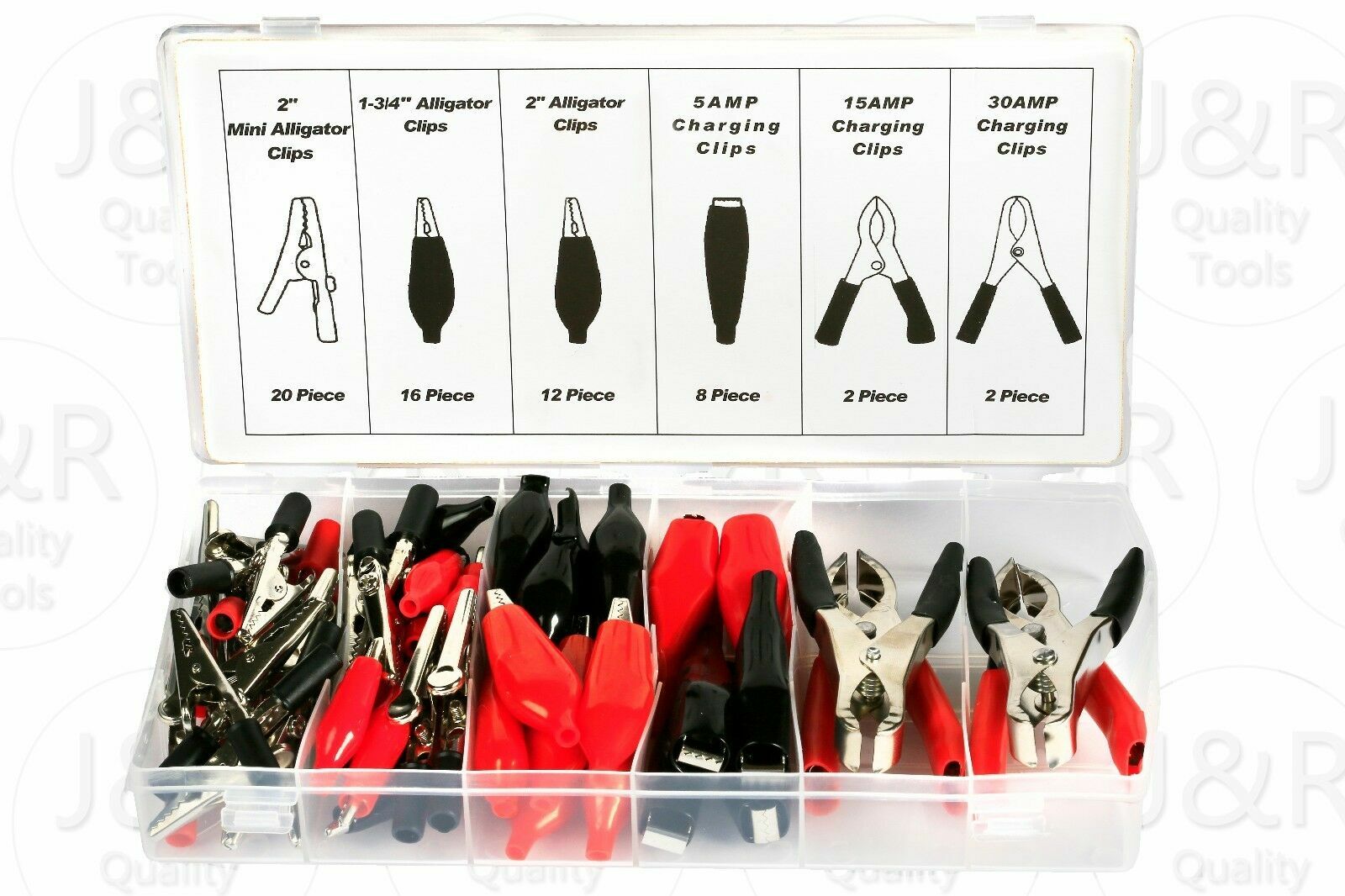 Alligator Clip Set 60pc Test Lead Connector