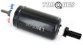 Sytec Hi OTP044 Fuel Pump With Barbed Black Adapters 8mm Outlet / 15mm