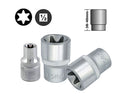 Force/Selta 1/2" Dr Female E-Star Torx Regular Socket E10-E24