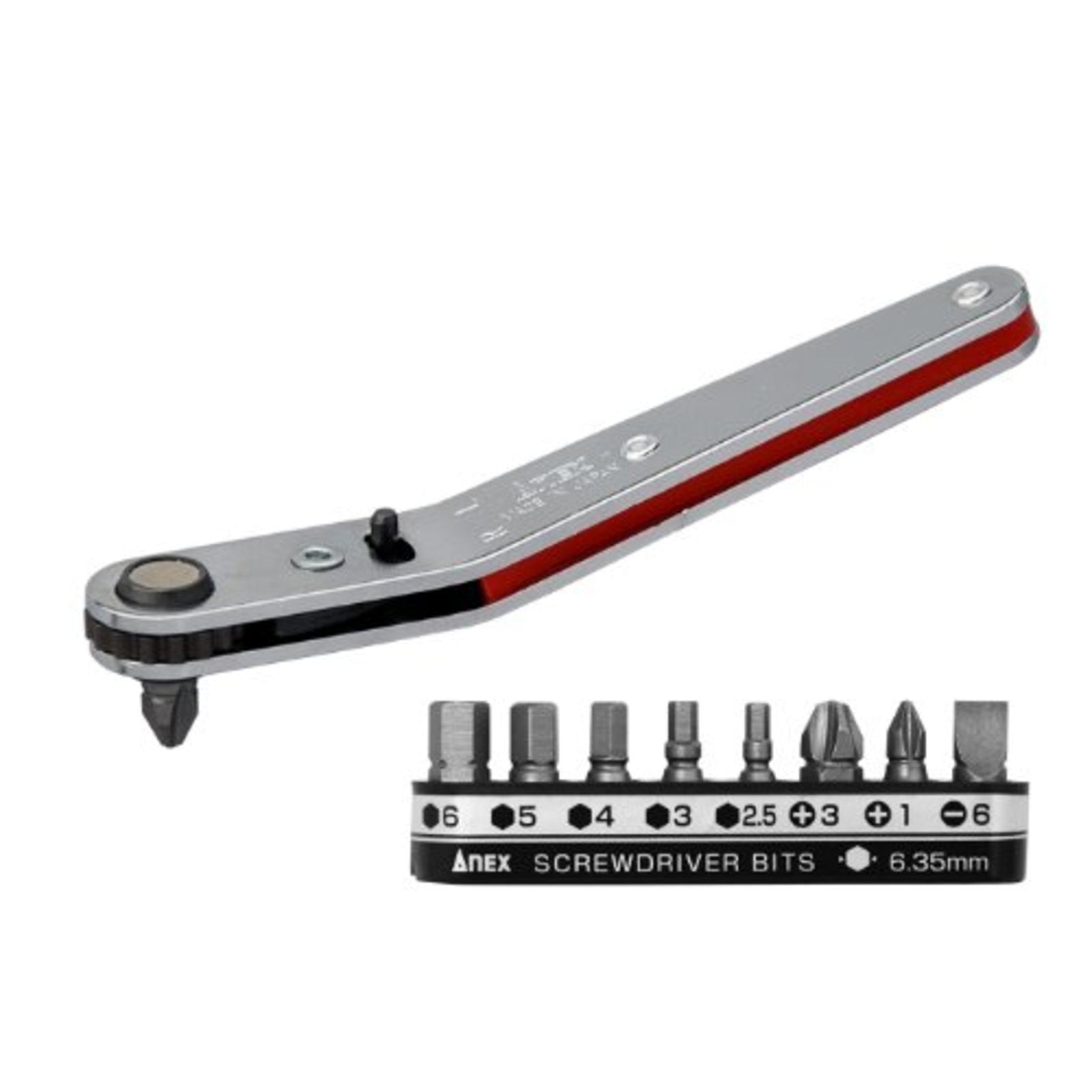ANEX Offset Ratchet Drivers Bits 9pcs No.429