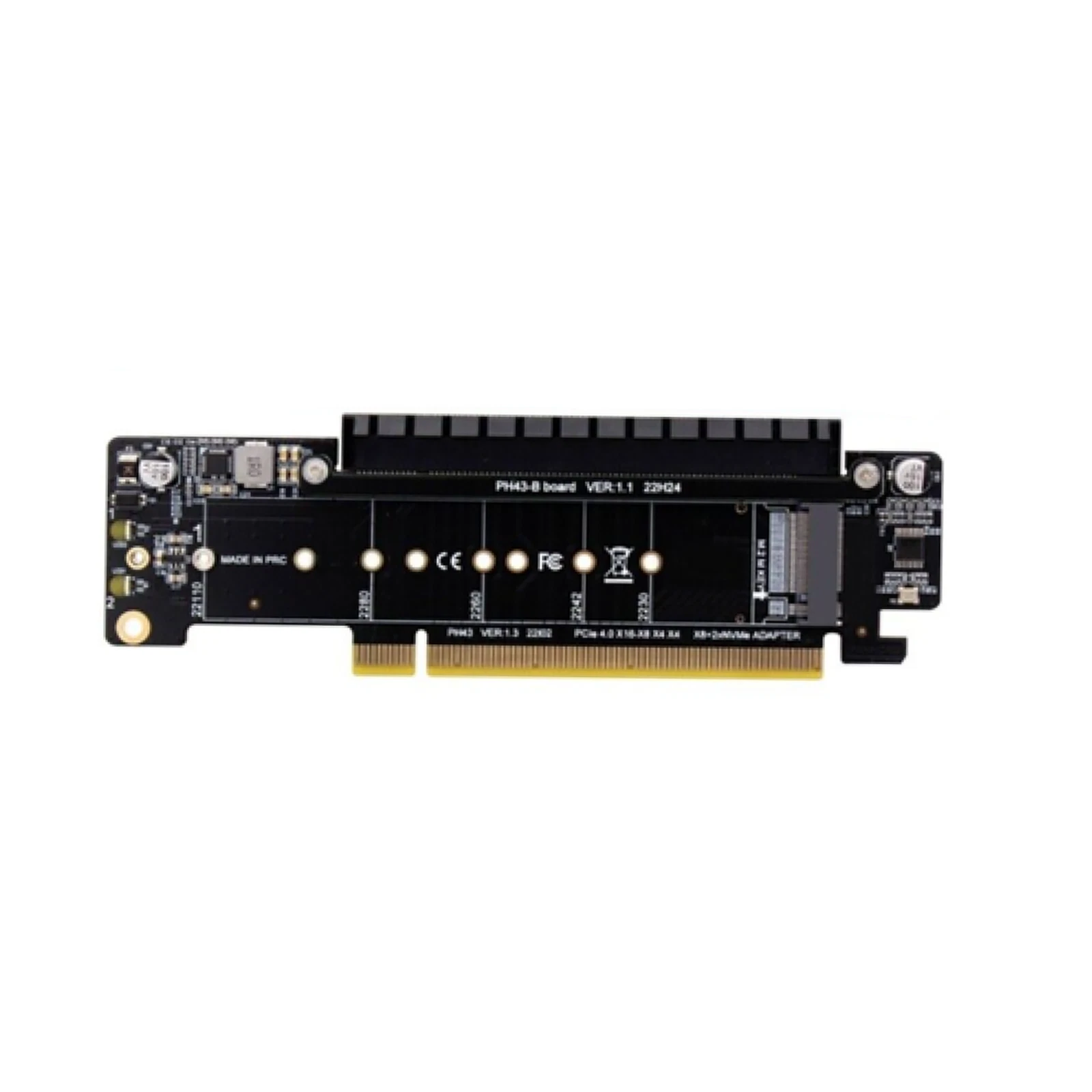 Pcie X16 M.2 Nvme X2 Inport Pcie Expansion Riser Card Board M.2 To