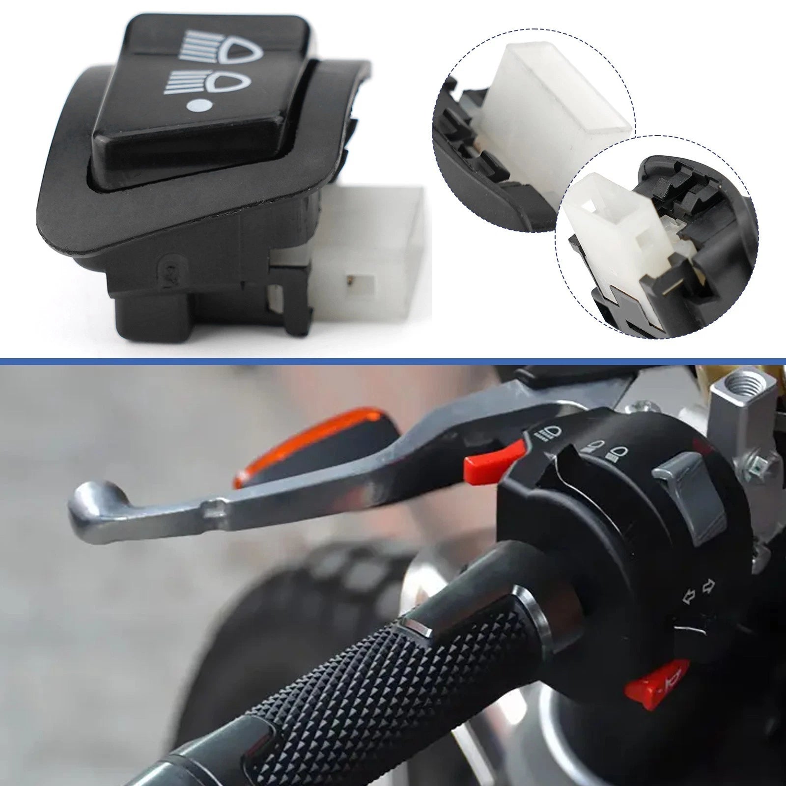 Motorcycle Switch Low Beam For Revo Vewa110 Scooter Up Button Turn