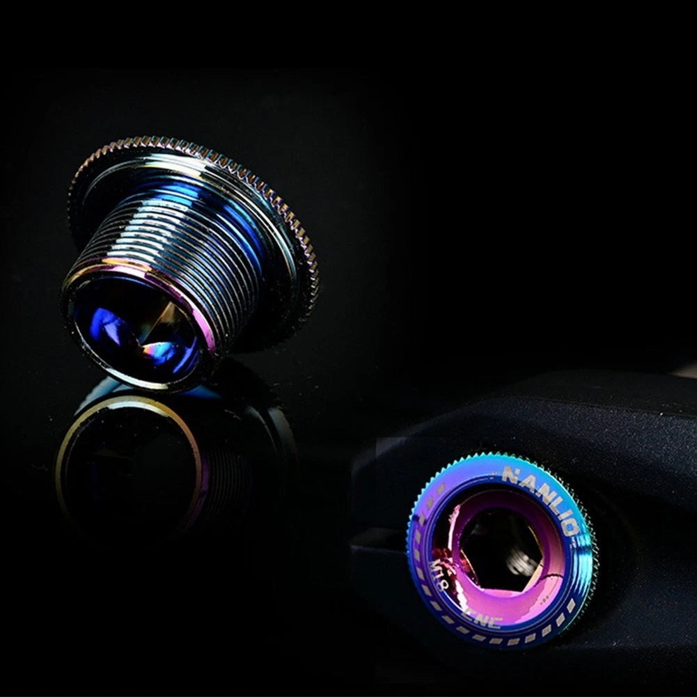 Crank Arm Fixing Bolt Set With Cover For Aluminum Cranksets