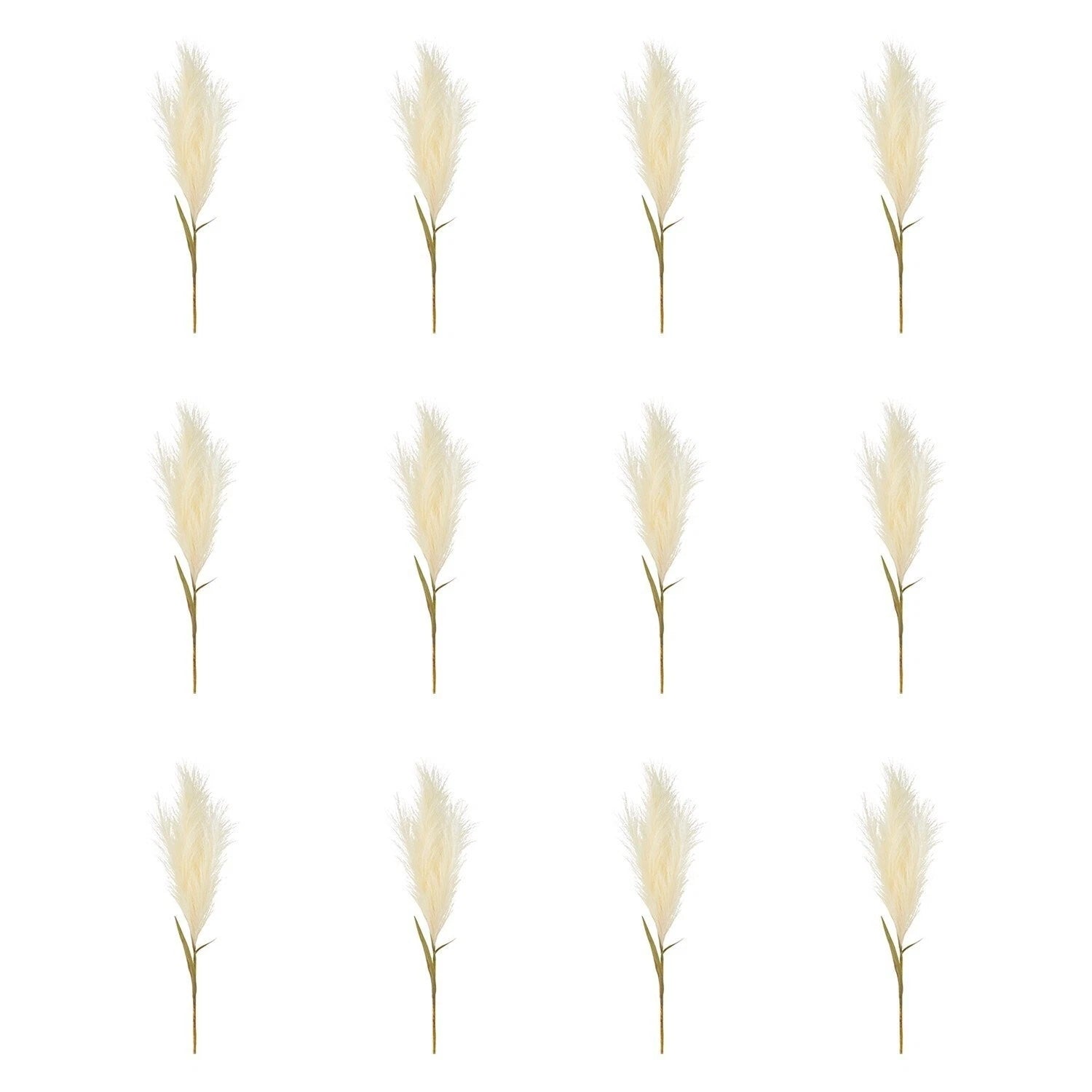 33" Tall Faux Single Pampas Grass Decor Artificial Pompous Grass Boho