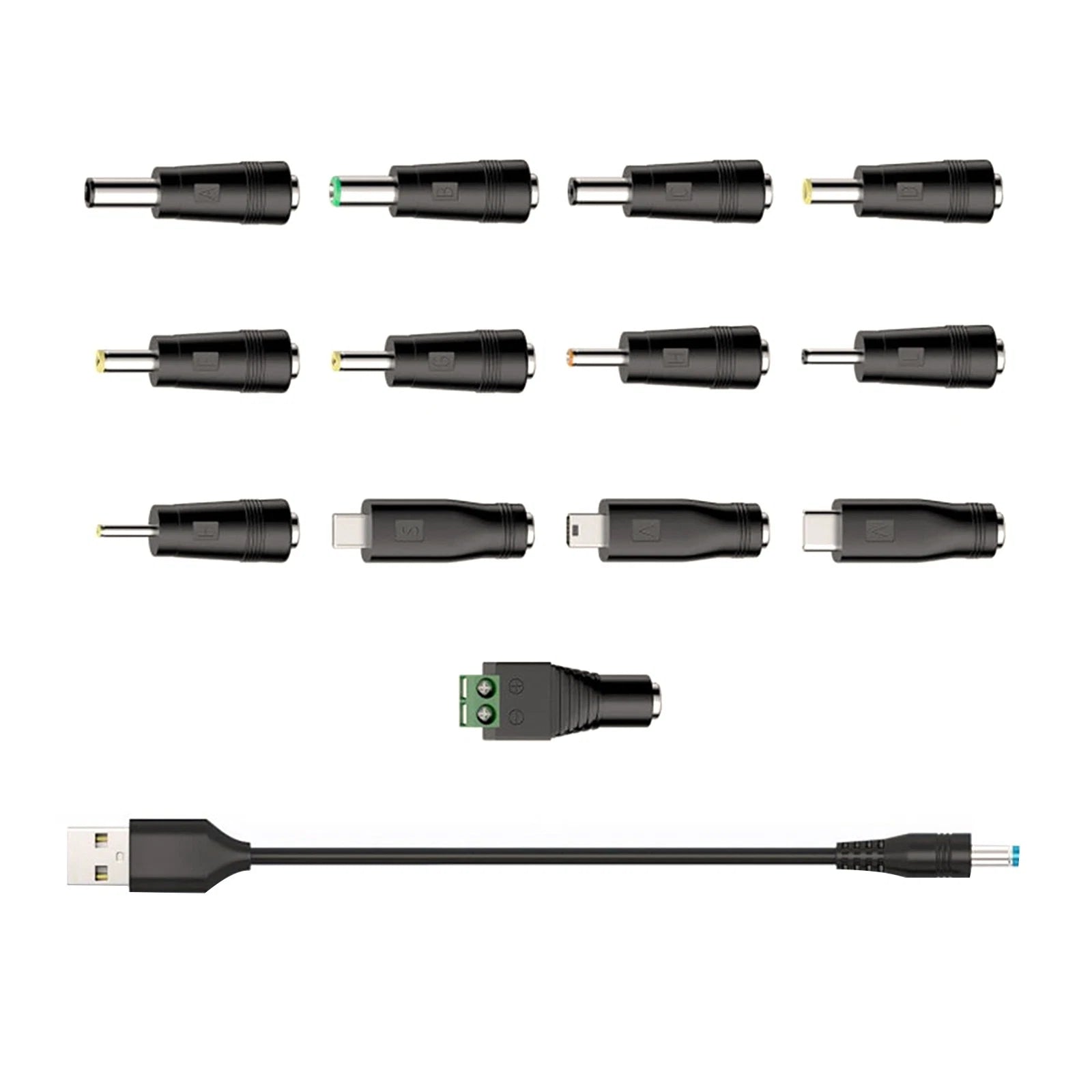 Usb To Dc 5V Power Cord, Universal Dc 5.5x2.1mm Cable With 13