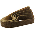 1/2" X 24" Surface Conditioning Non Woven Sanding Belts Kit Tan,