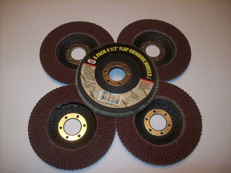 5 Assorted Grit Angle Grinder Sanding Flap Disc