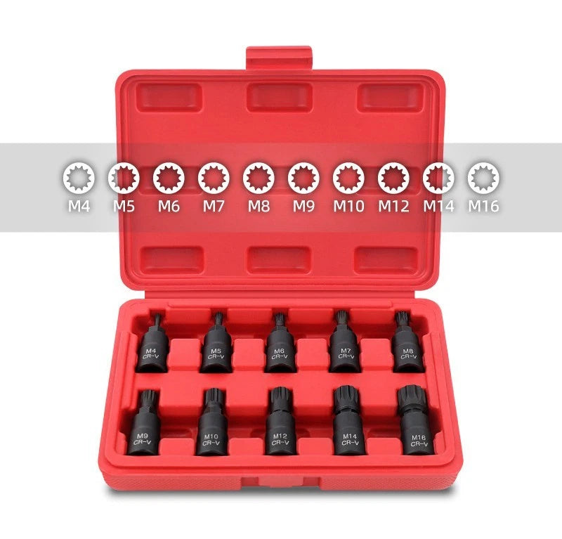 3/8" Dr. 48mml S2 Steel 12pt Spline