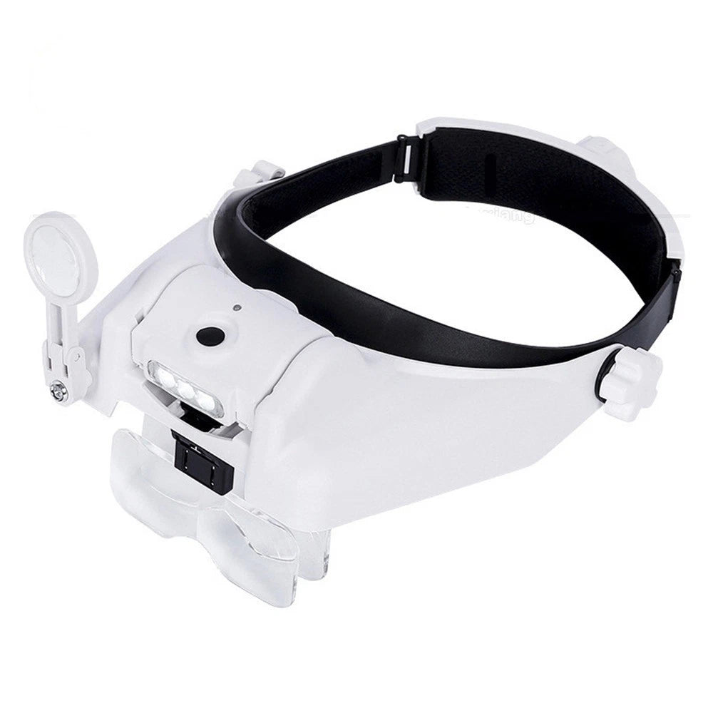 Glasses Magnifier Glass With Led Reading Magnifier Soldering Loupe