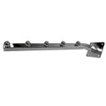 14" Long Chrome 5 Ball Wall Mount Waterfall Square Tube Faceout Hook
