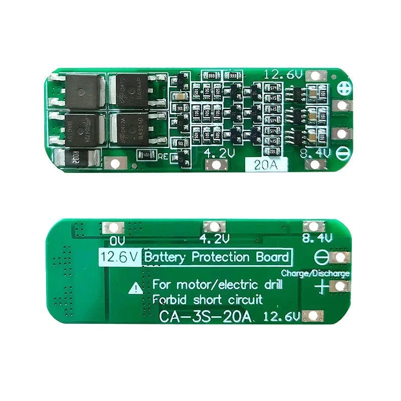 3S 20A Balance Li-ion Lithium LiPo 18650 Battery BMS Protection Board