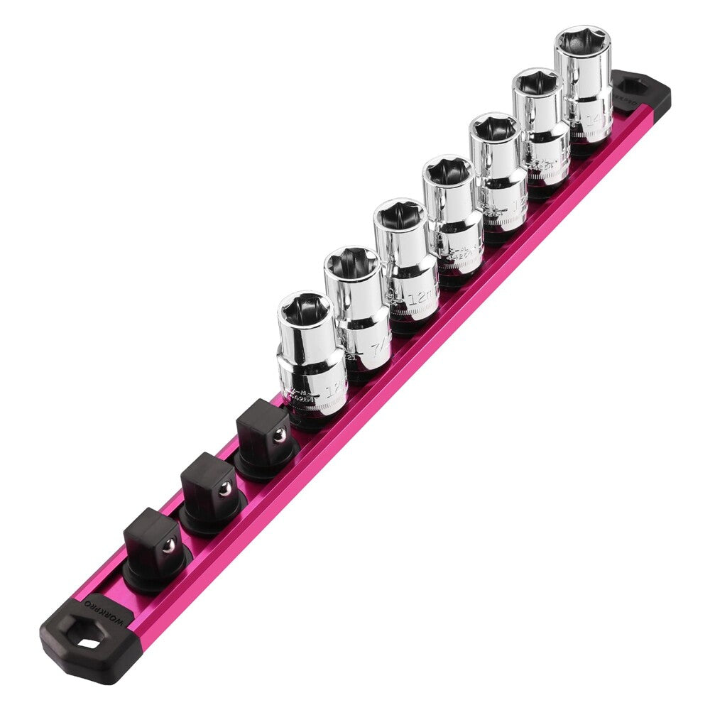 Magnetic Socket Organizer 1/2-inch Drive Aluminum Alloy Heavy Duty