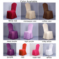 New ListingOxford Skirt Banquet Chair Cover Spandex Material Quick Secure Fit 1/