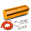 8.5"x3" Anodized Aluminum Orange Coolant Recovery Overflow Reservoir