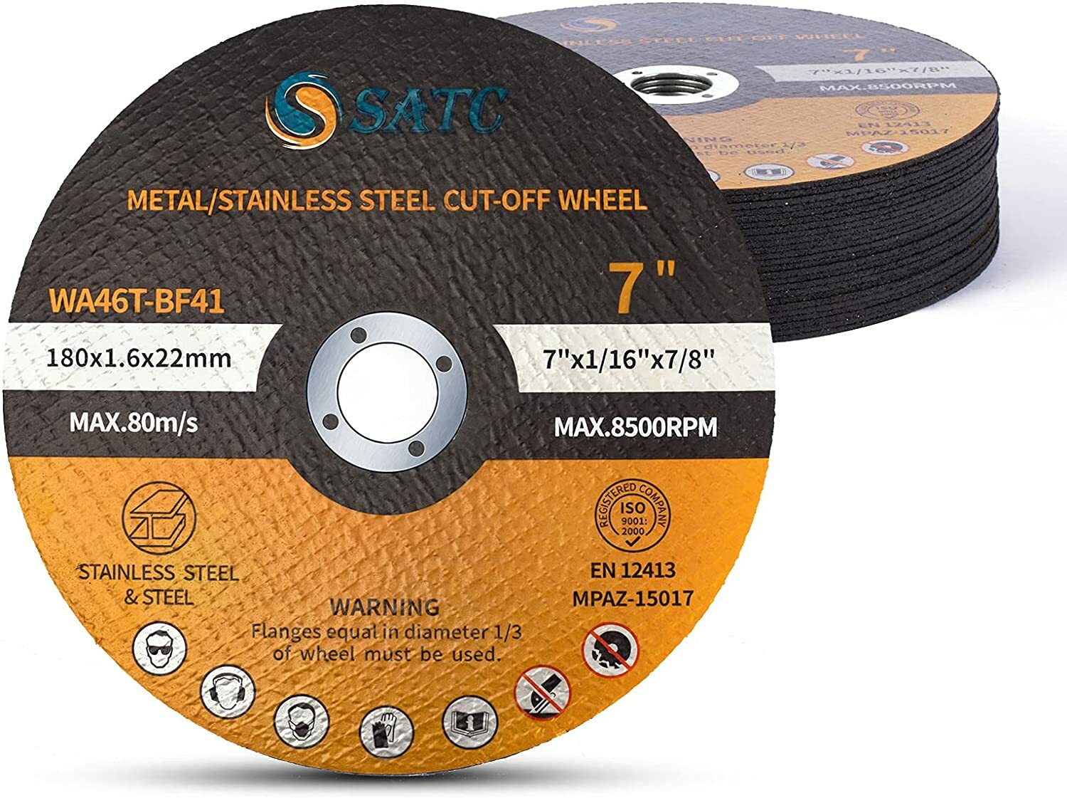 50 PCS 7 inch Cut Off Wheel Metal Cutting Disc by Unbranded
