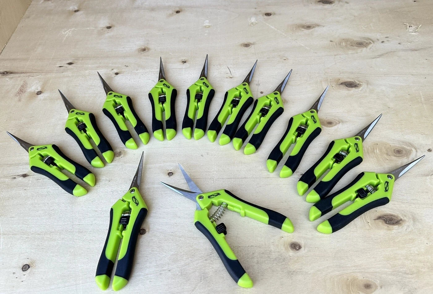 Lot 12 Curved Blade Trimming Scissor Hydroponic Leaf Bud Harvest Trim