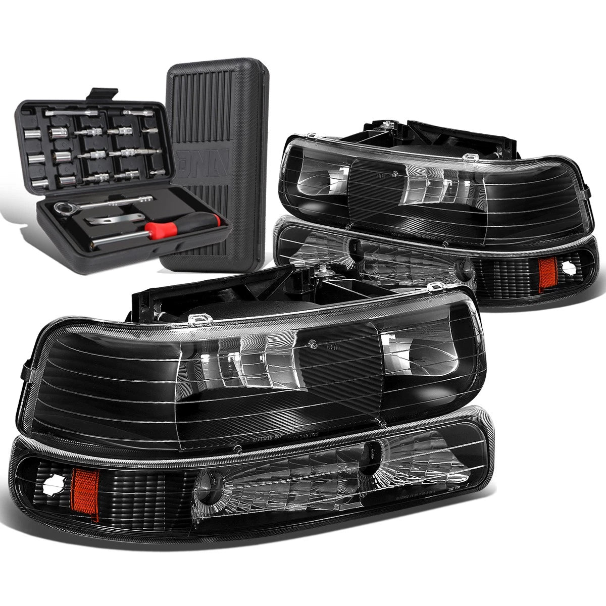 For 1999-2002 Chevy Silverado Black/amber Side | Built Supply Co