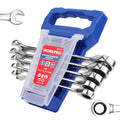 WORKPRO 5PIECE Ratcheting Combination Wrench Set Metric 10-15mm