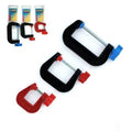 Modelcraft Plastic G clamp Set 3 Sizes 25mm/50mm/75mmOp
