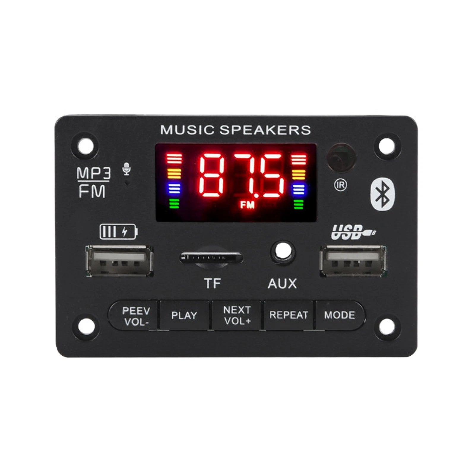 Fm Bluetooth Car Audio Mp3 Decoder Board Remote Control Wireless Tf