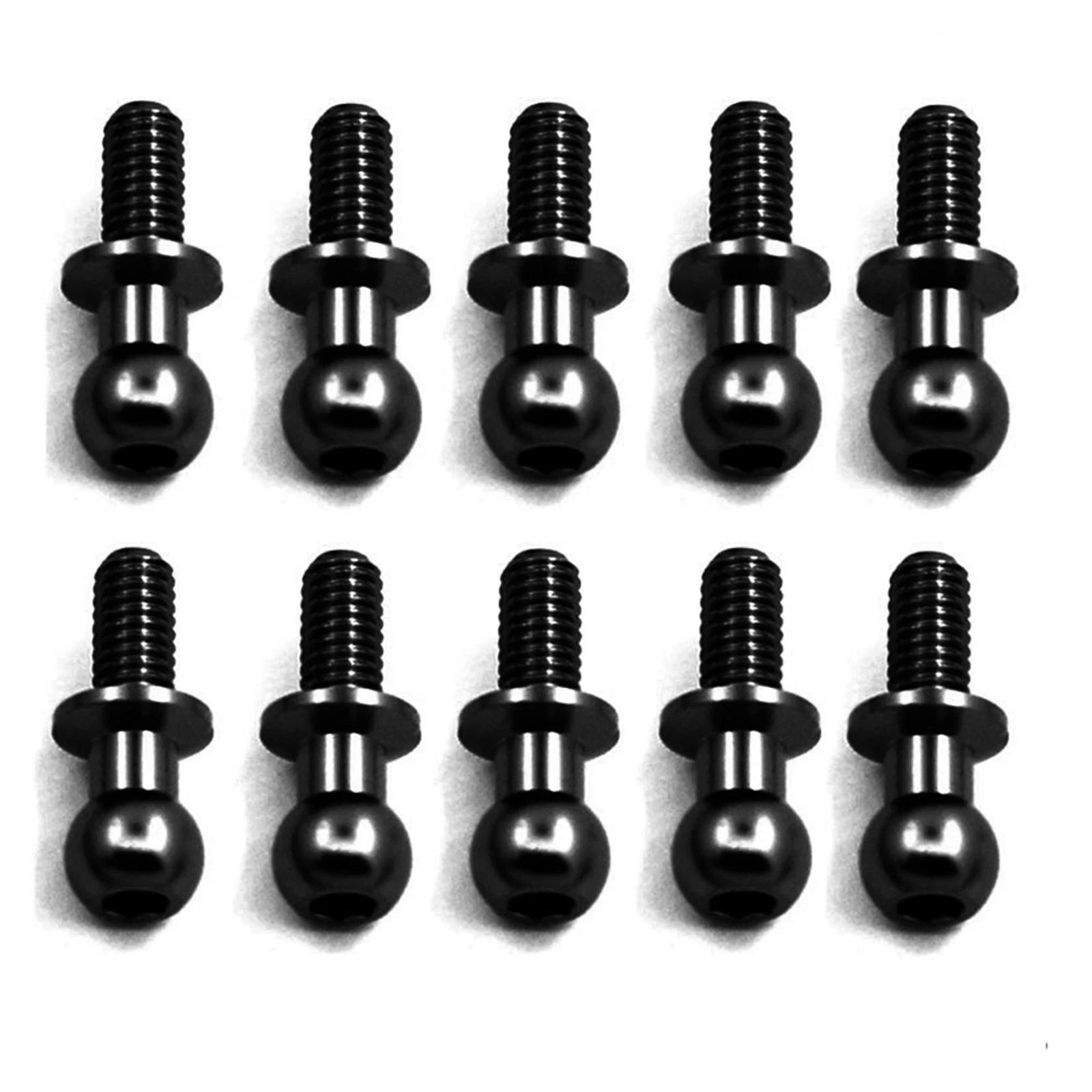 10pack Ball Head Screws For Tamiya Tt01 Tt02 Sakura D5 1/10 Rc Drift