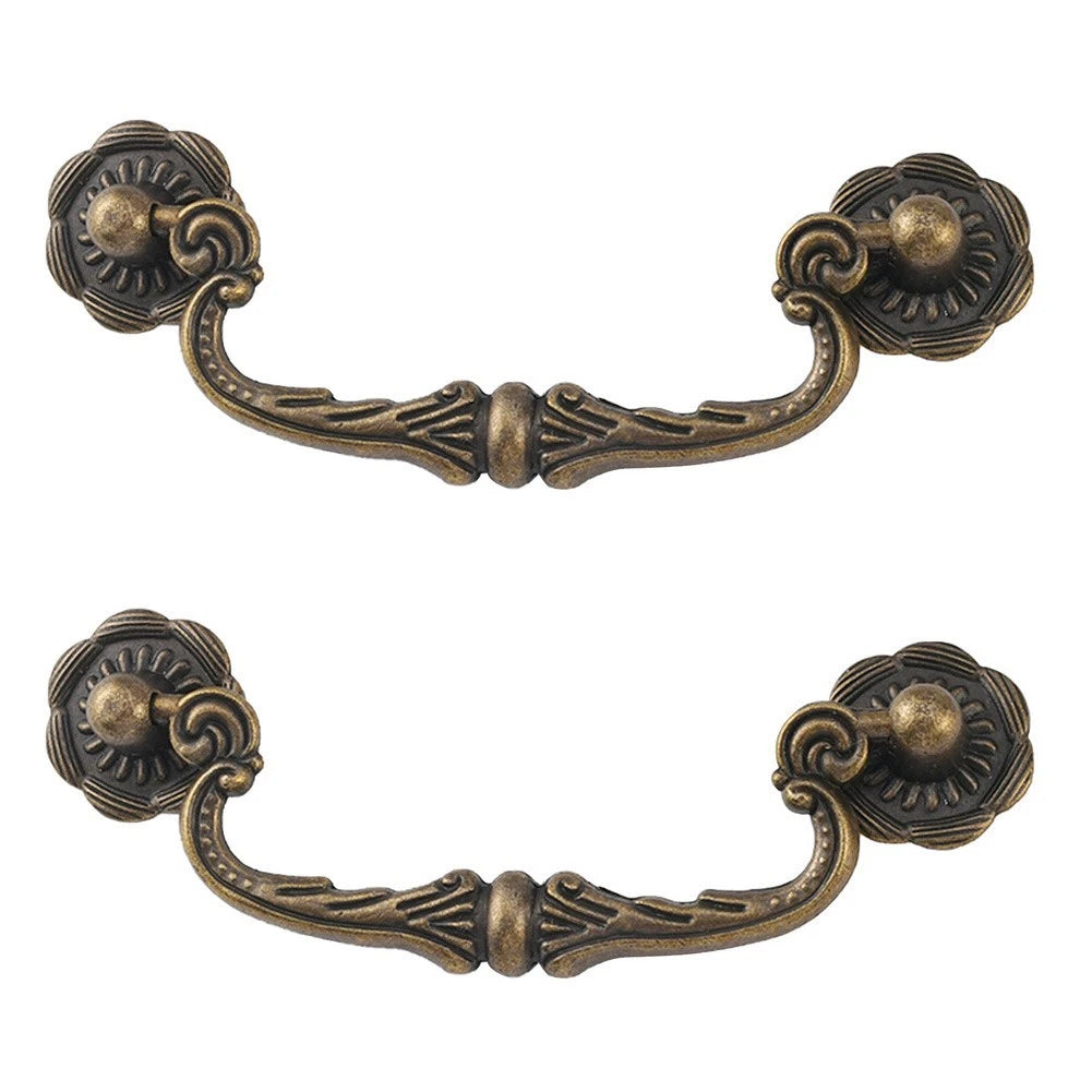 Chinese Antique Style Cabinet Handles 86mm Hole Distance Drawer Pulls