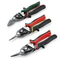 Arrow 8" High Leverage Tin Snips Set Left Straight Right Cut Aviation