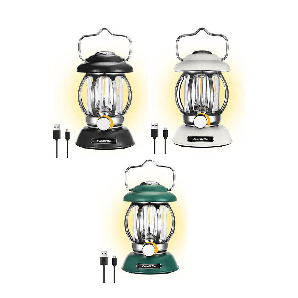 Rechargeable LED Camping Lantern Lamp USB Tent Flashlight Outdoor