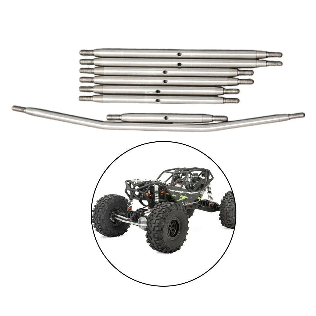 Stainless Steel Linkage Steering Link Pull Rod For Axial Rbx10 Ryft
