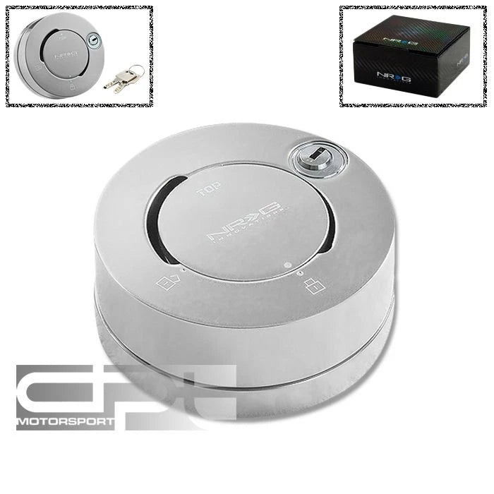 Nrg Steering Wheel Quick Release Adapter Gen 2.0/2.5 Silver 3.5"lock
