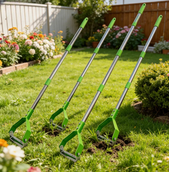 Green Weeding Ring Tool For Soil Loosening And Turf Maintenance For