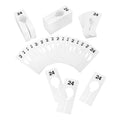 Hangers Retail Clothing 2" X 5" Rectangular Plastic Size 24 Dividers