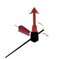 Red Fish Stainless Steel Watch Hands Set For Nh35 Nh36 Automatic