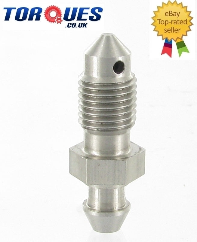 3/8"x24 UNF Stainless Steel Bleed Nipple - Brake Caliper Drum Slave