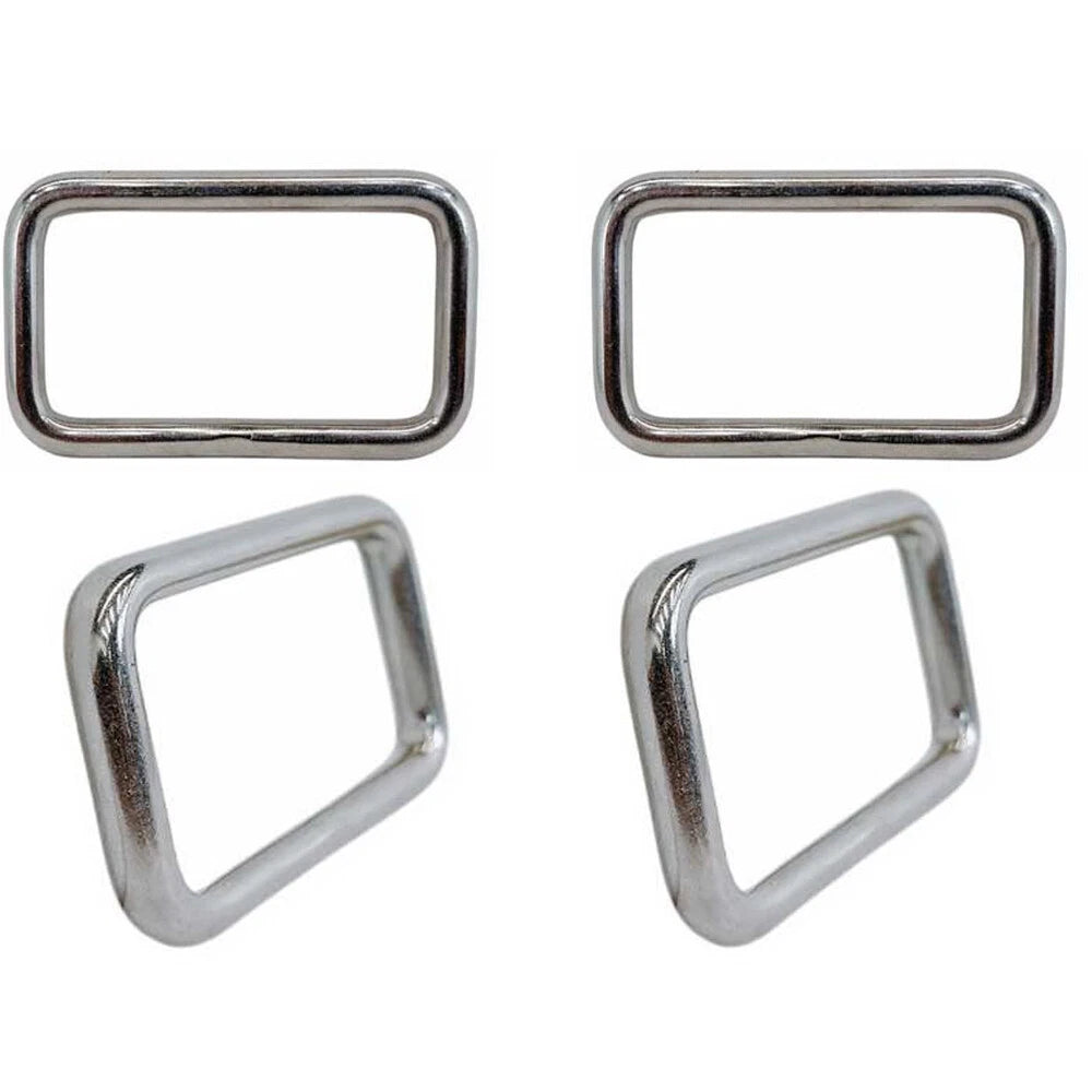 5/16" X 3" Mil Spec Rectangular Ring Rectangle Link T304 Stainless