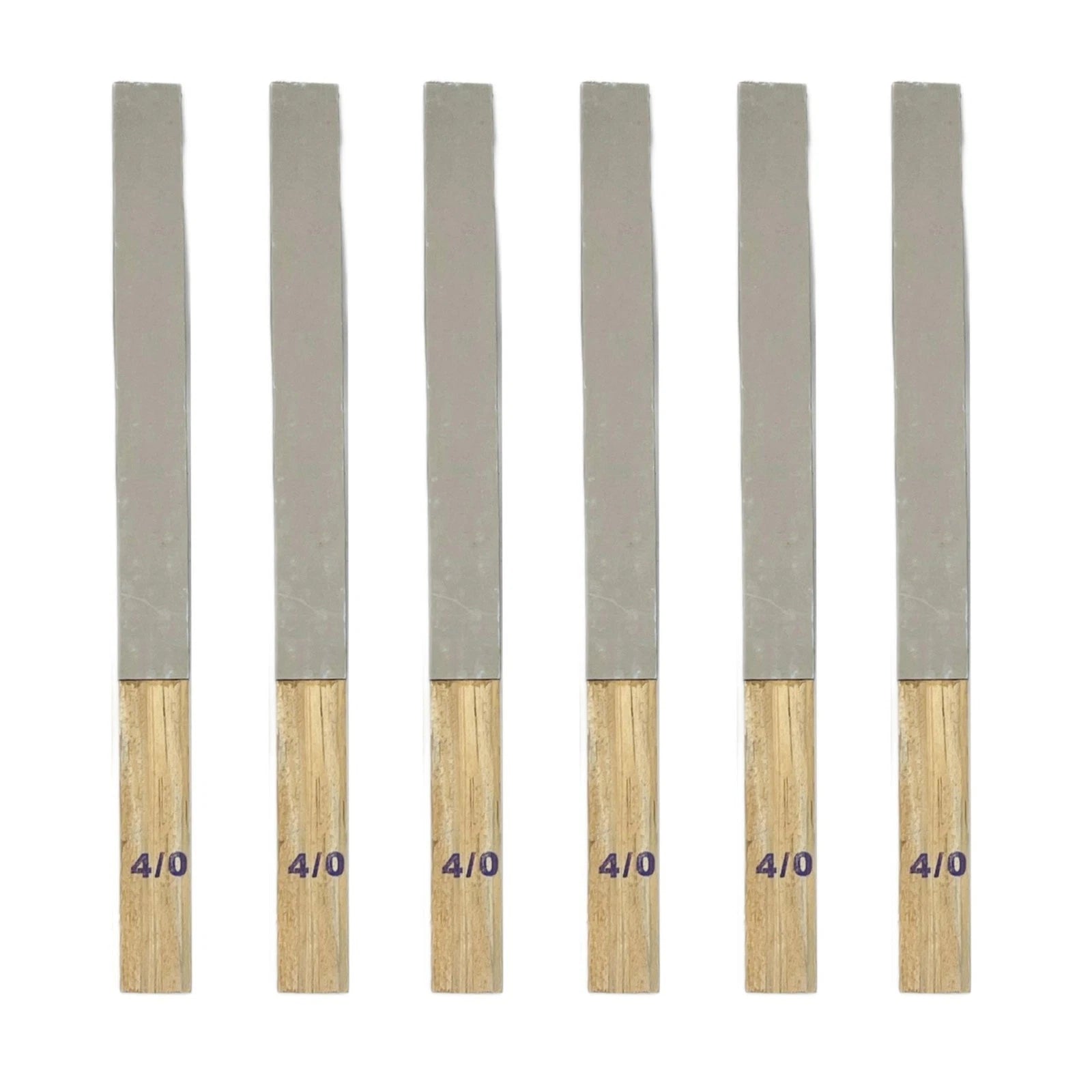 6 Pack 9-1/2" X 3/4" Grit 4/0 Polishing Paper Emery Sticks - Jewelry