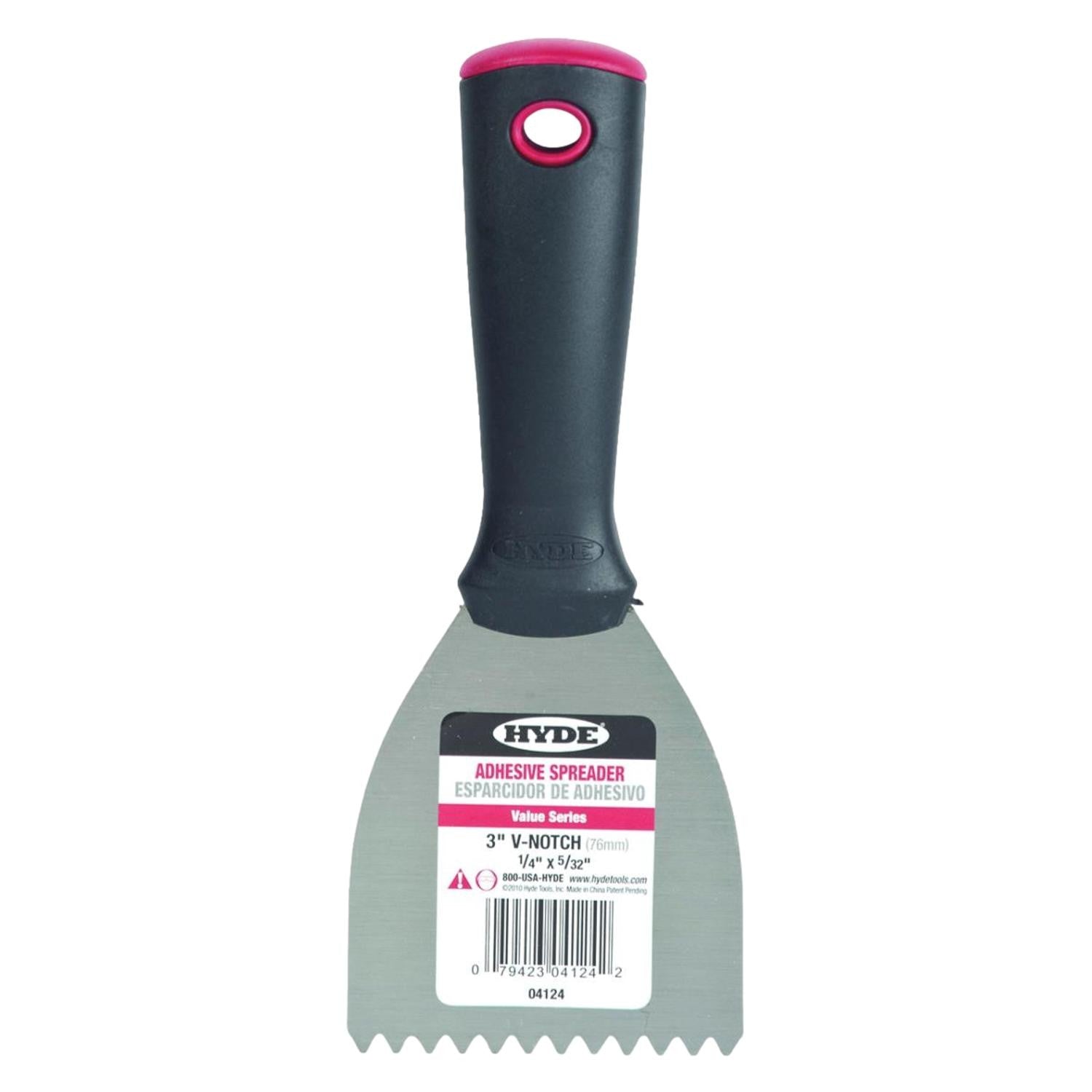 Hyde 04124 3" Notched Adhesive Spreader