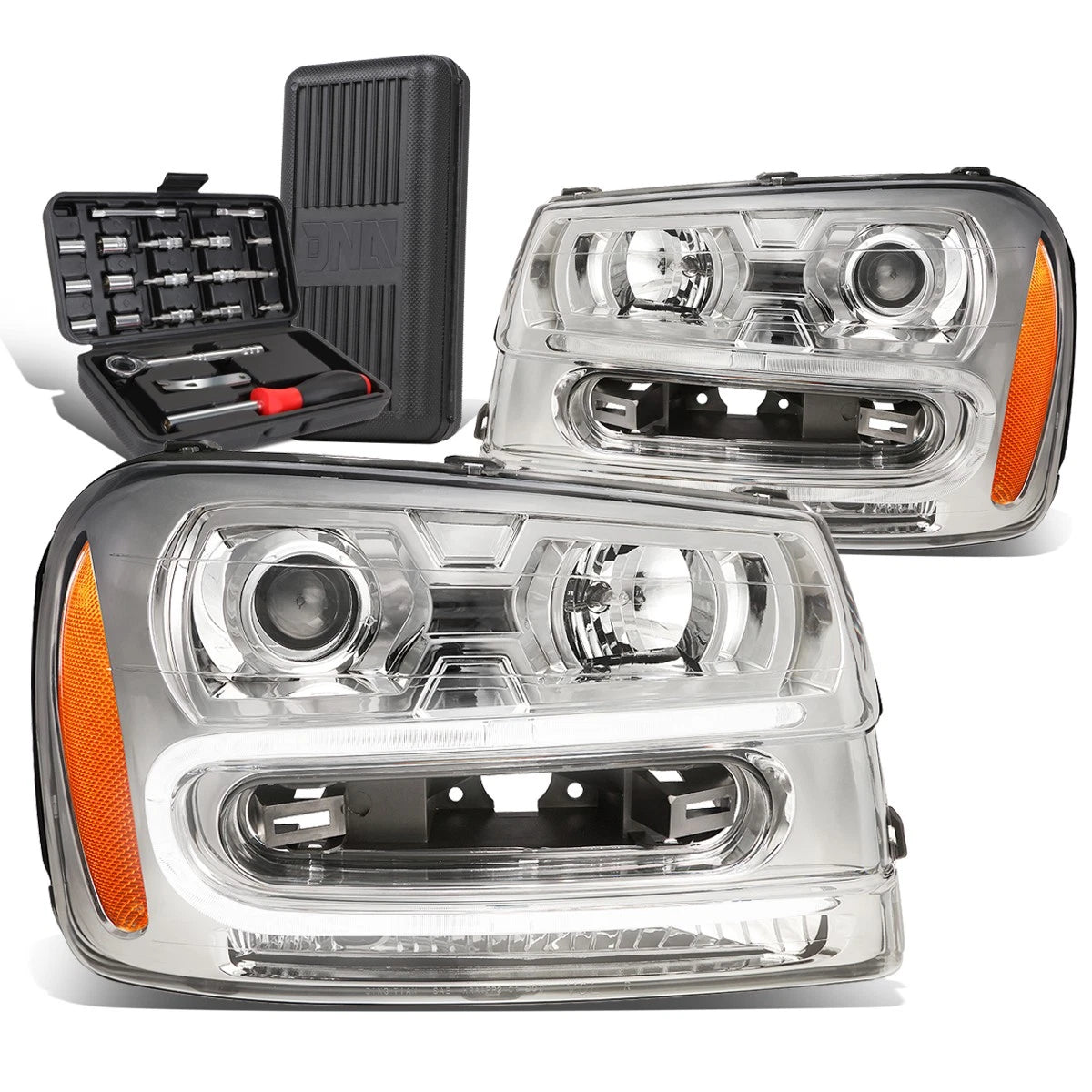 For 2002-2009 Chevy Trailblazer Chrome Amber Signal | Built Supply Co