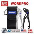 WORKPRO 2pc Mini Pliers Set with Pouch 4-Inch