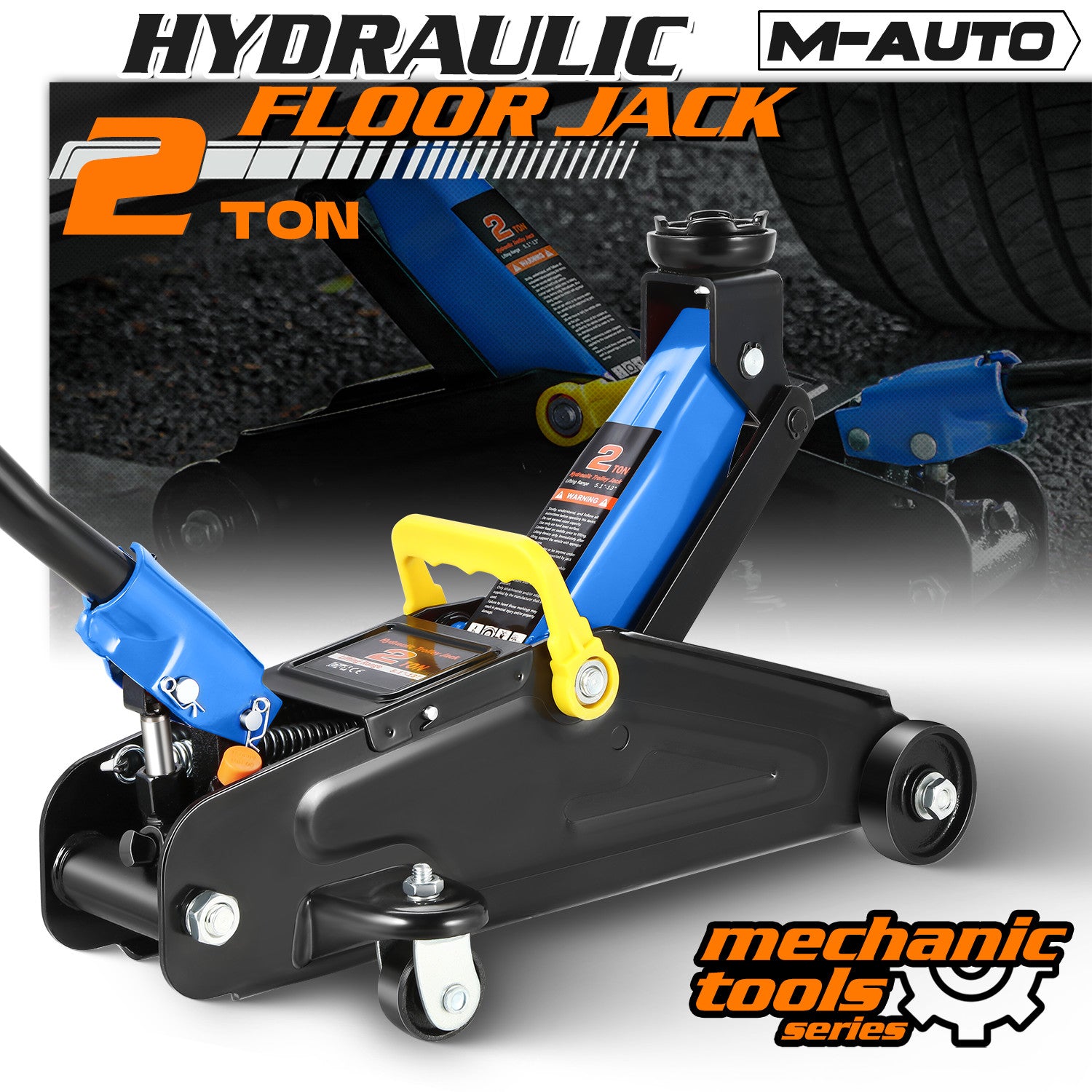 2 Ton Hydraulic Floor Jack 4000 LBS Capacity