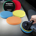 WORKPRO 5PCS 7.5" Buffing Sponge Pads for 7" Backing Plate Cutting
